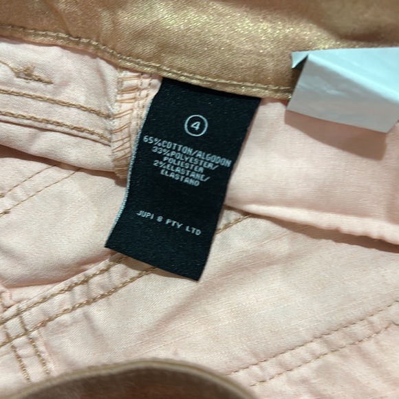 Juniors Kim Jean Skinny Leg Opening Size 4 Low Rise Skinny Leg Shiny Denim - Picture 4 of 7